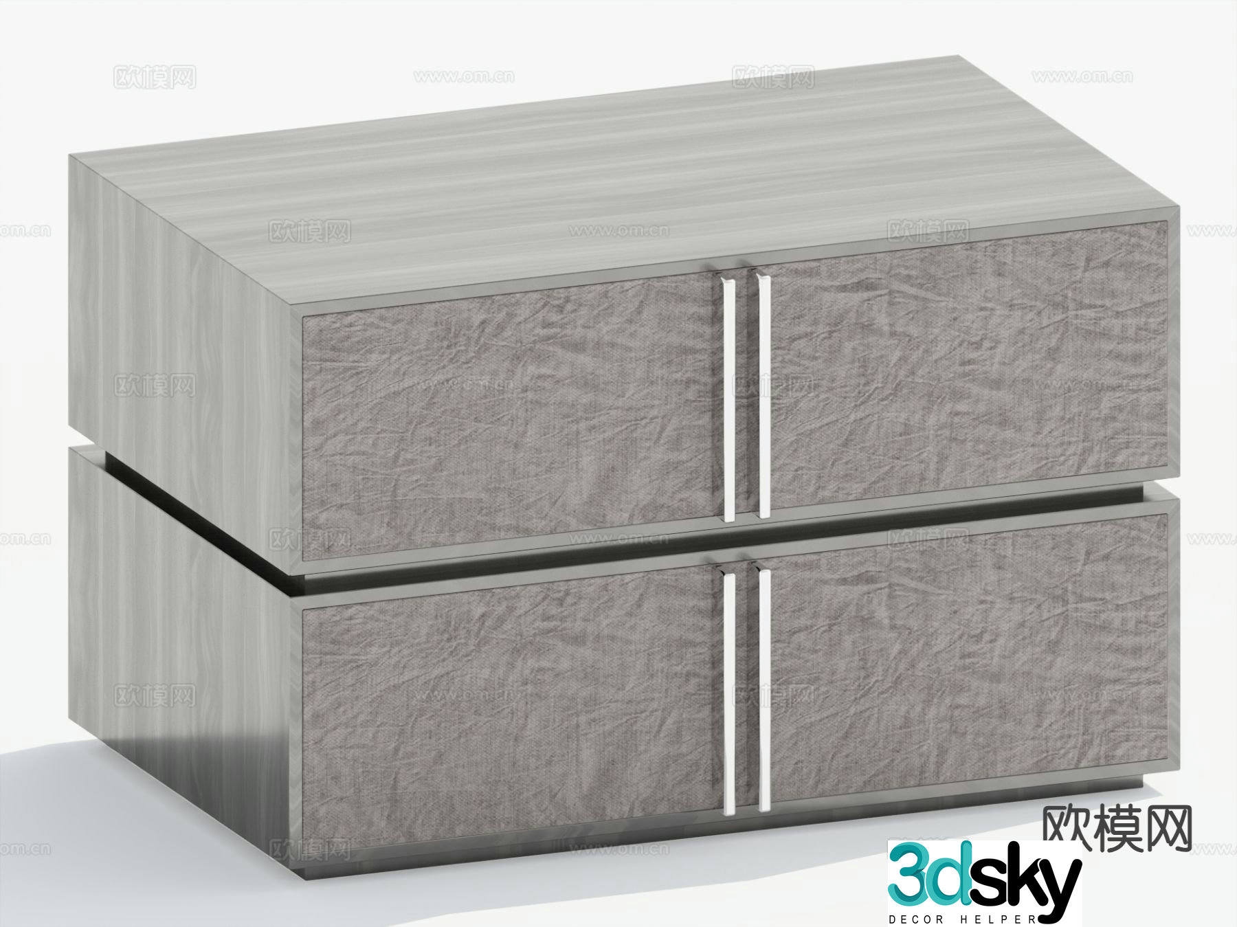Modern bedside table 3d model