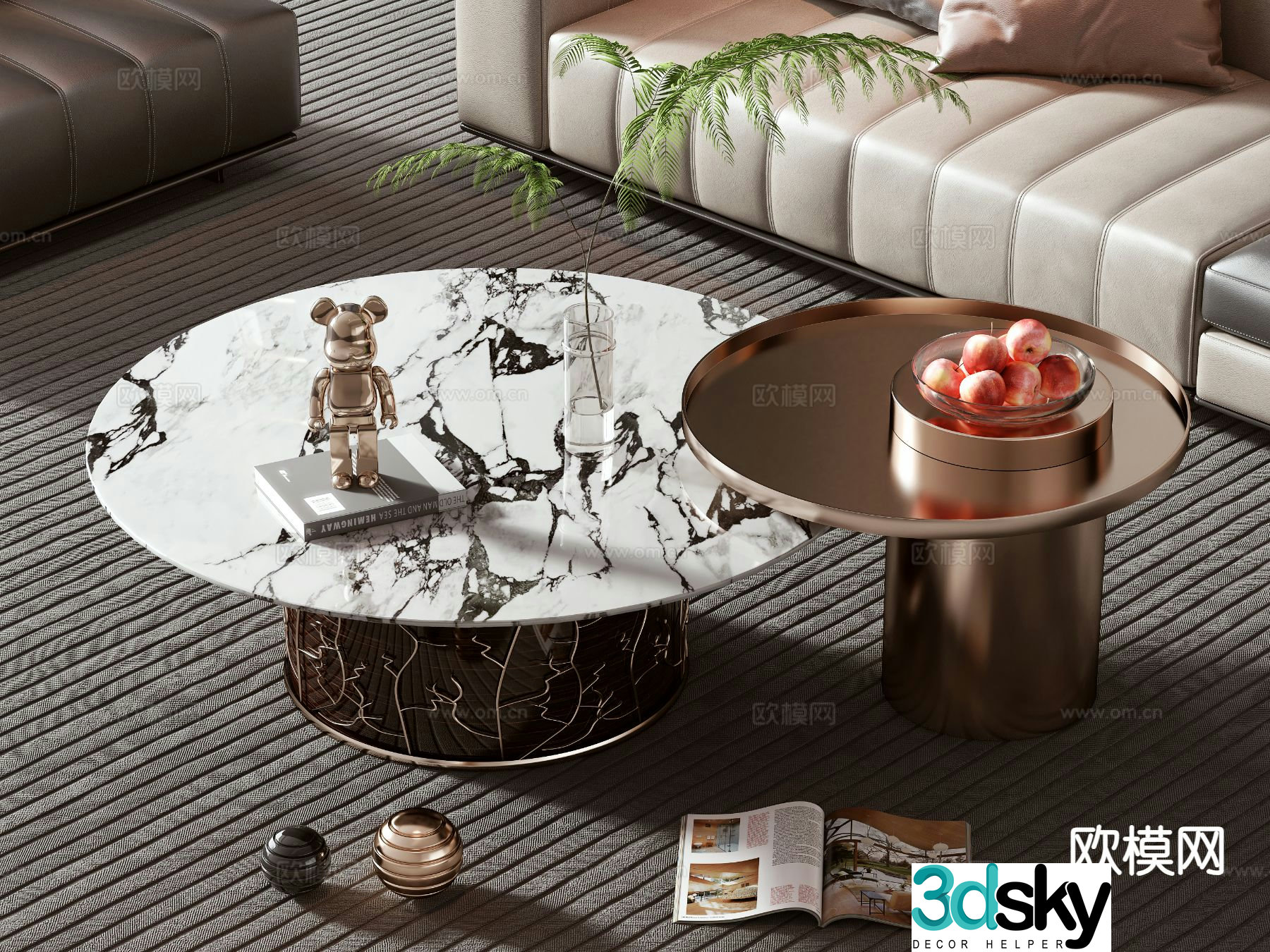 3D model of mother-in-law coffee table