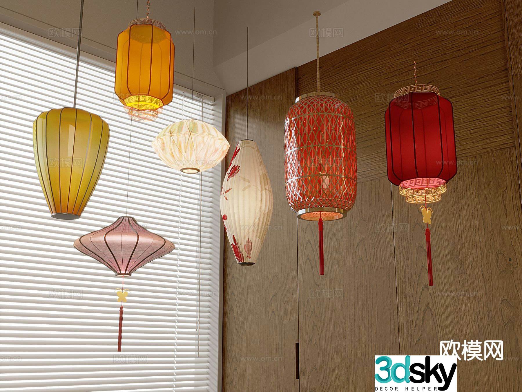 New Chinese lantern 3d model