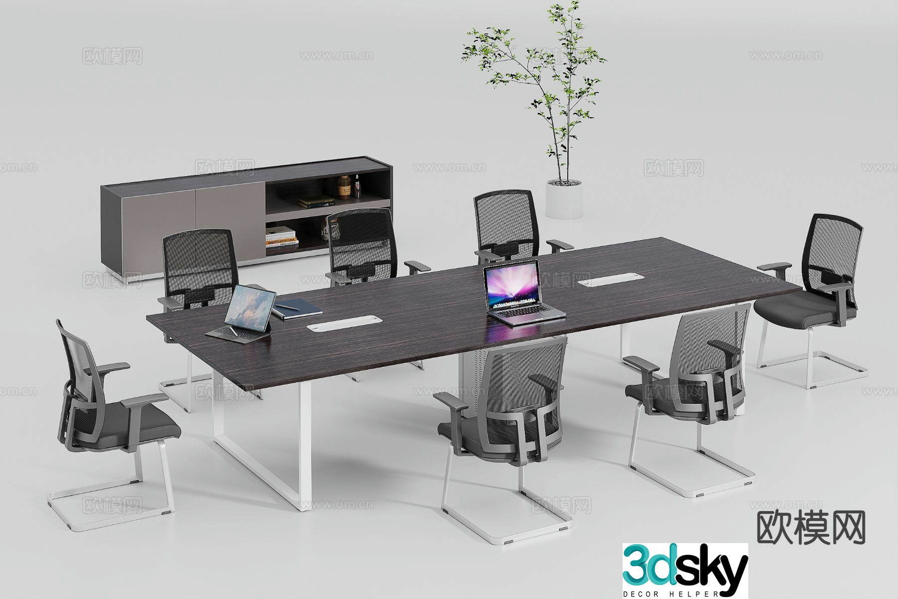 Modern conference table conference table 3d model