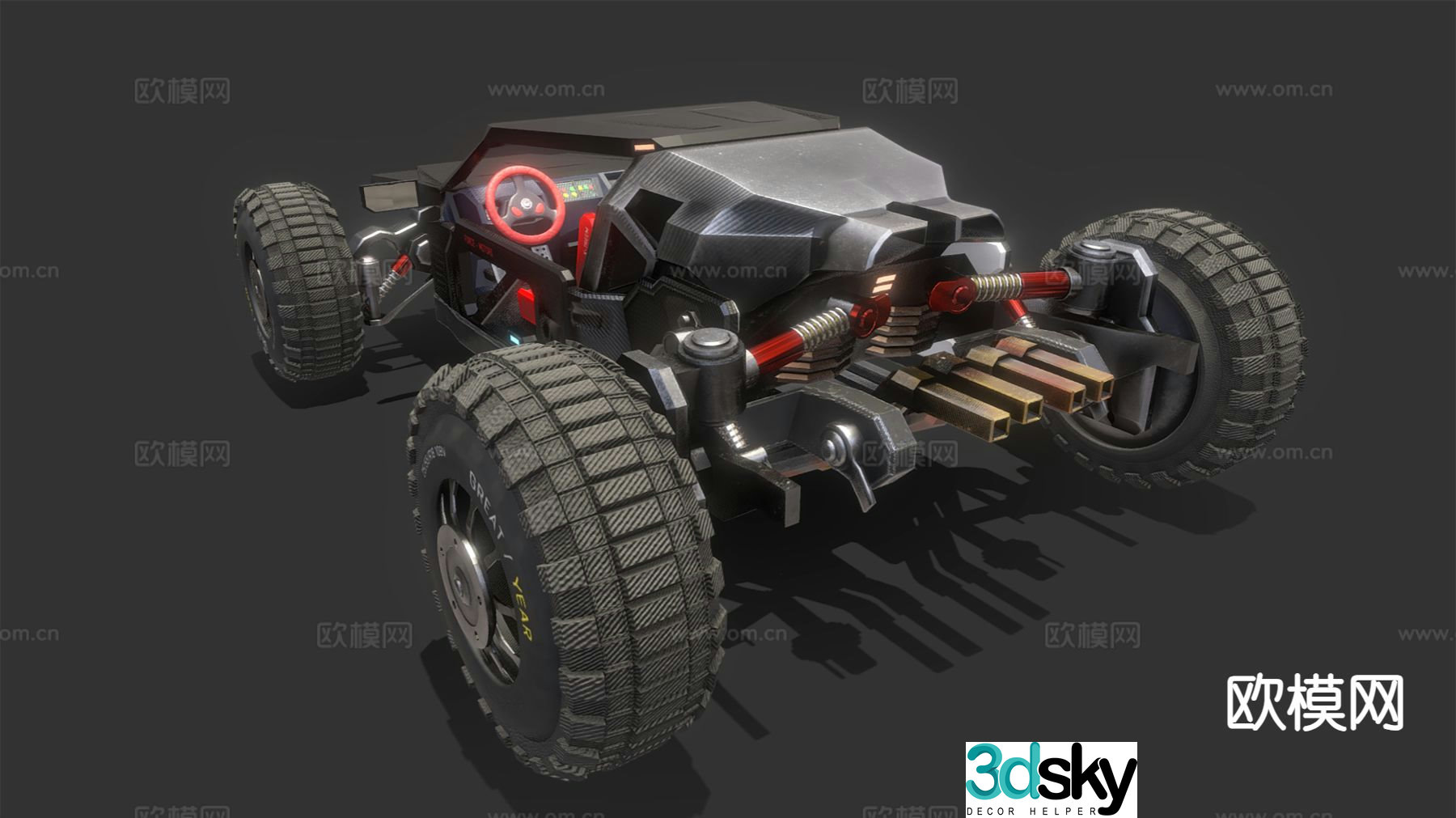 Modern off-road vehicle 3d model