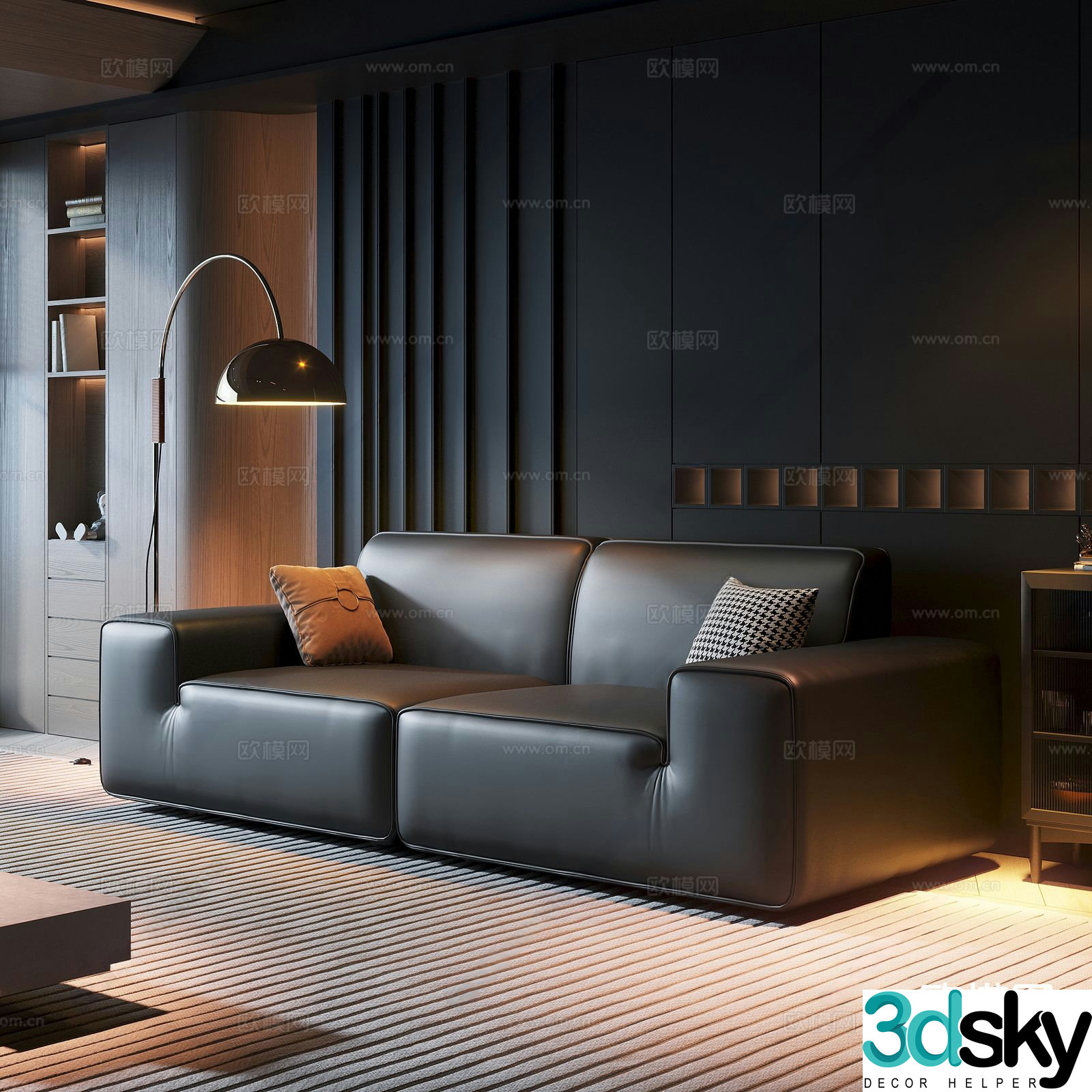 Italian love sofa 3d model