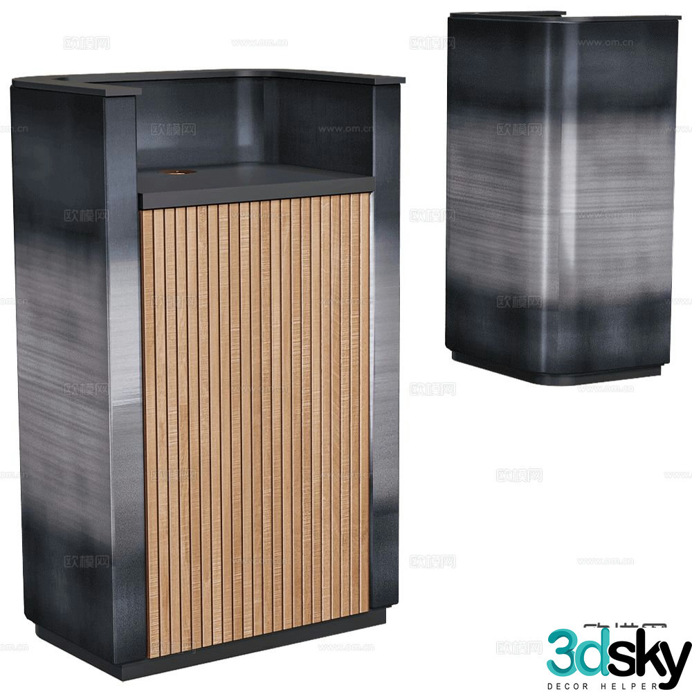 Isomi modern podium 3d model