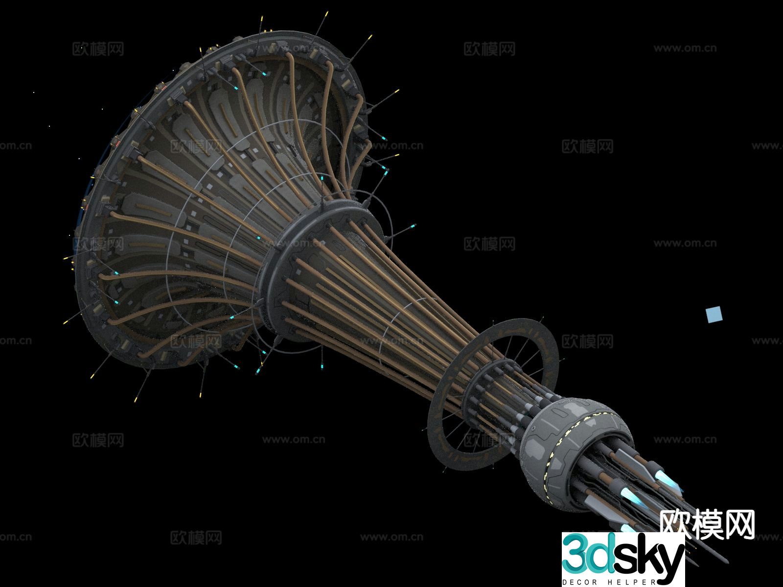 spaceship portal 3d model