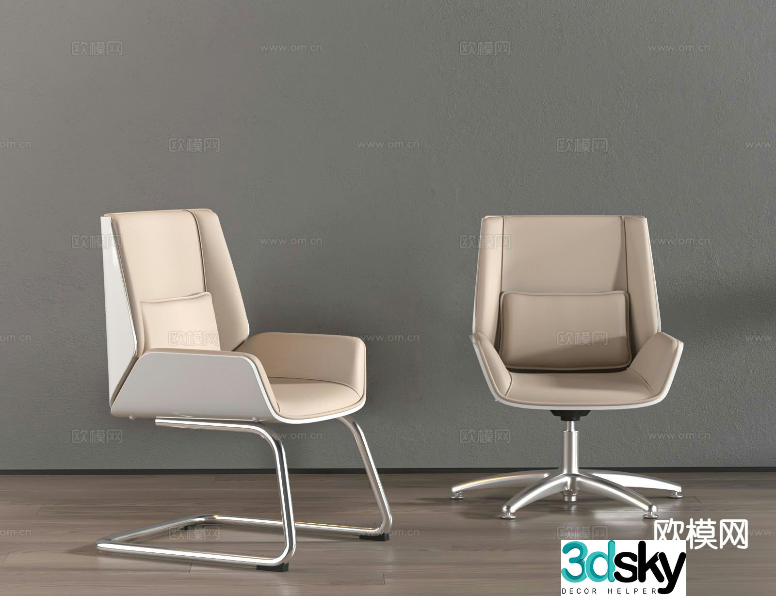 Office chair conference chair shift chair 3d model