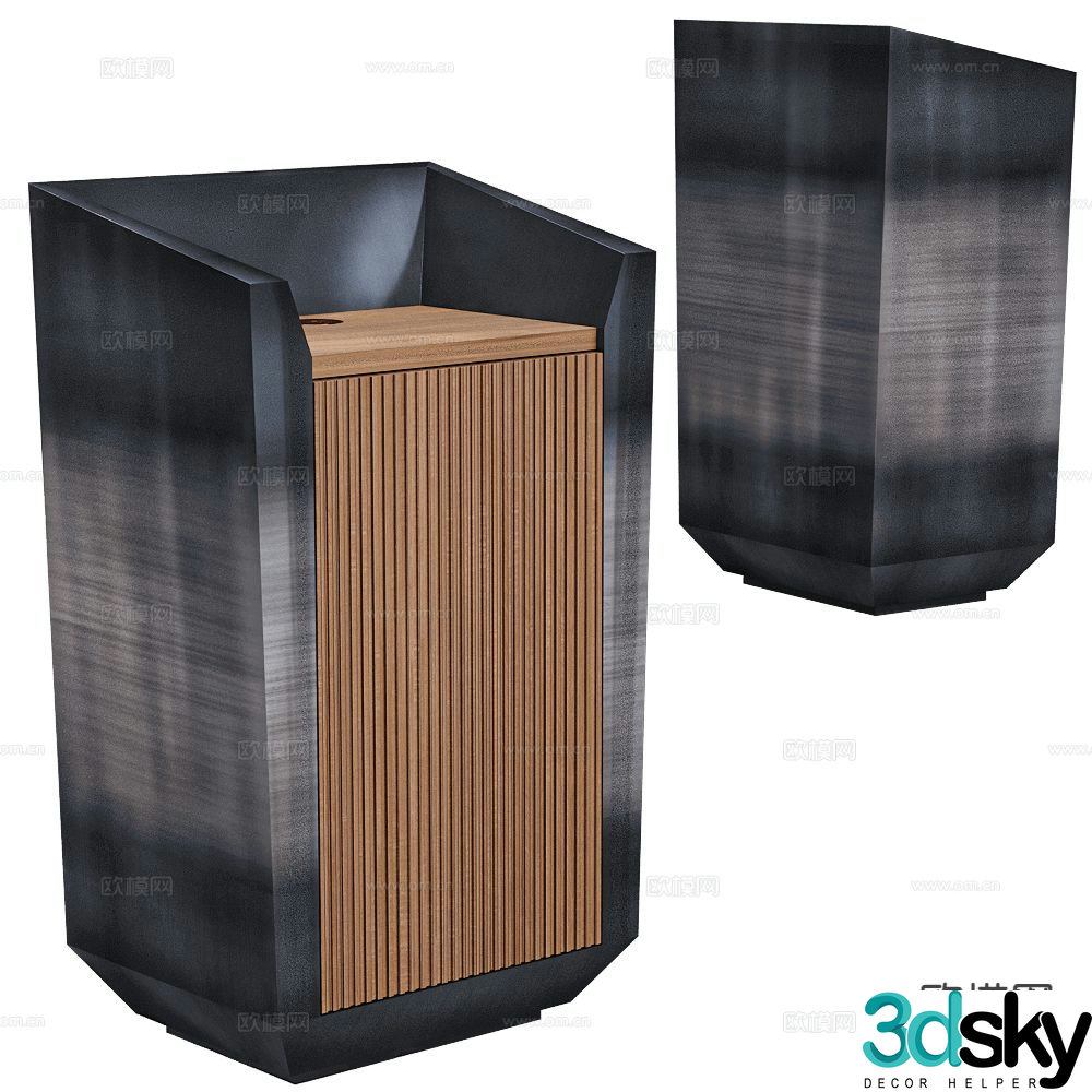 Isomi modern podium 3d model