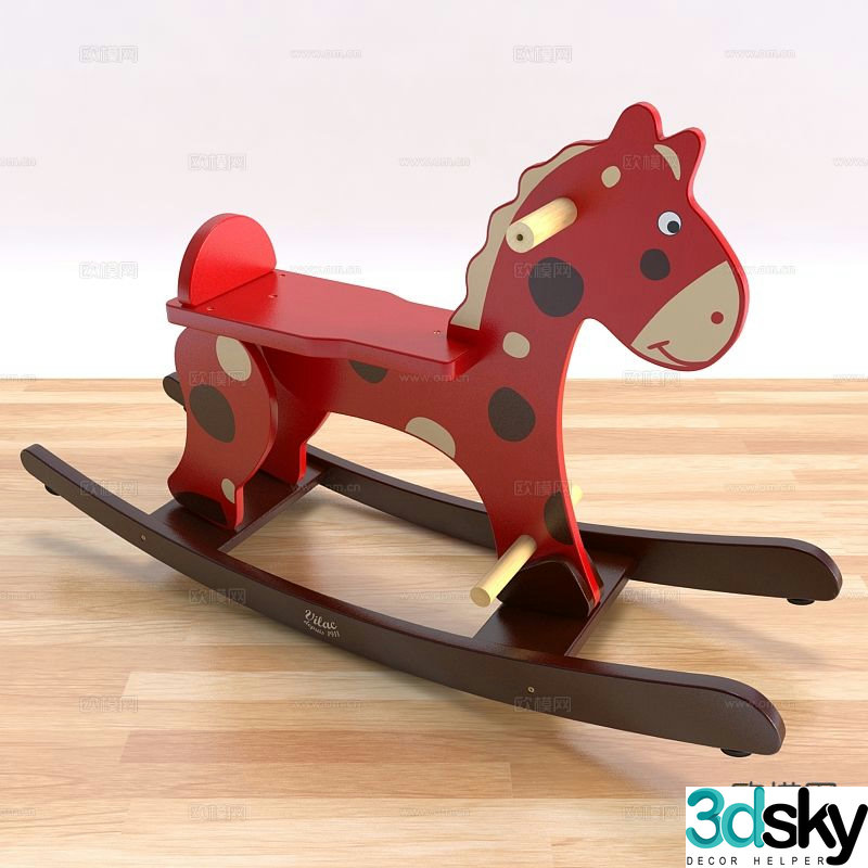 Children’s rocking horse 3d model