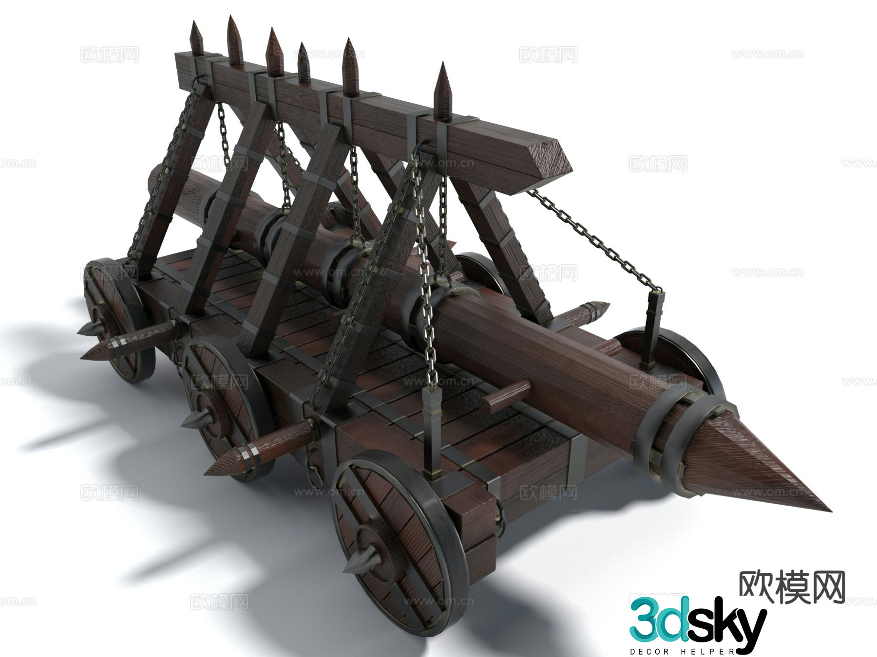 weapons siege vehicle 3d model