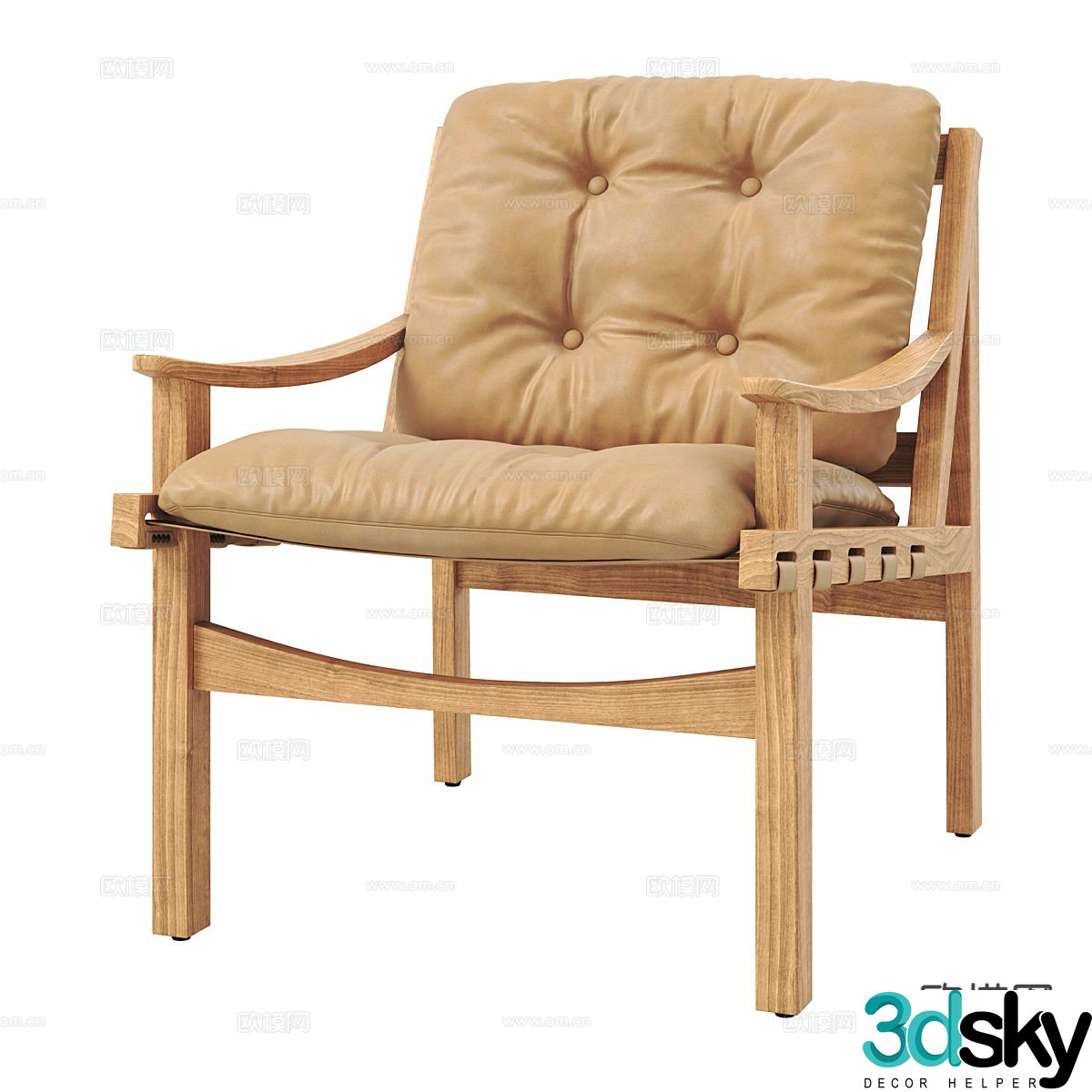 Jingji leisure chair seat 3d model