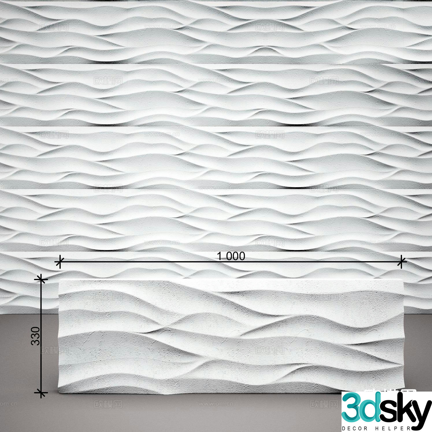 Wall panel Wall panel Decorative panel 3d model