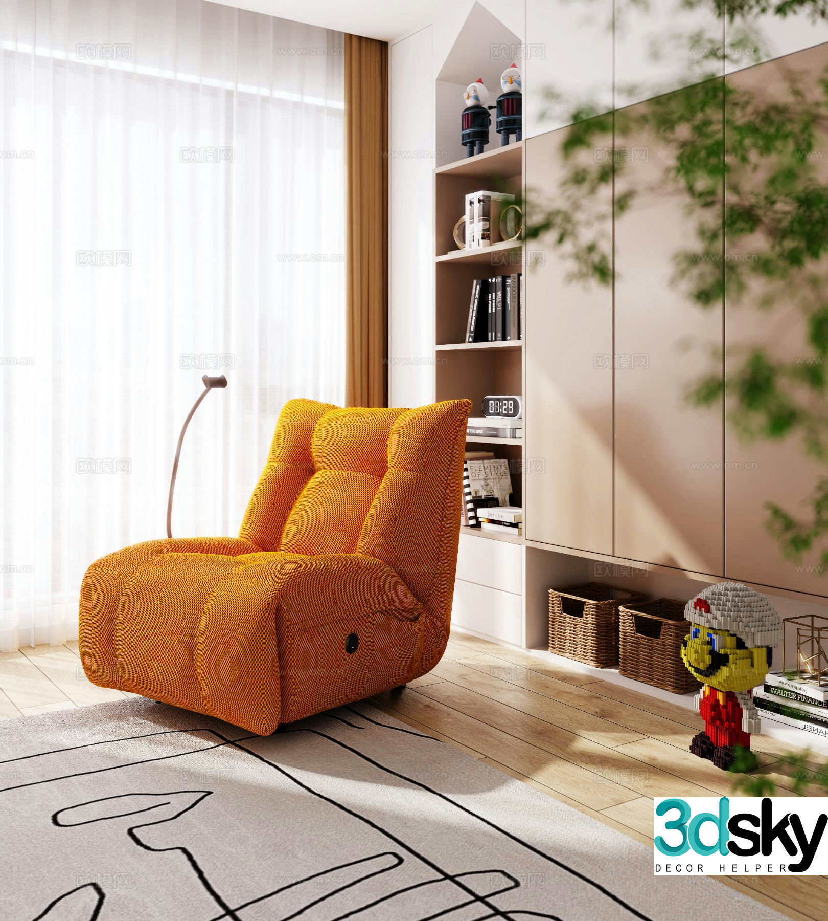 Leisure sofa 3d model