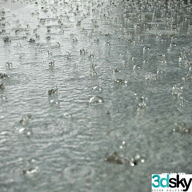 Modern rain water feature 3d model