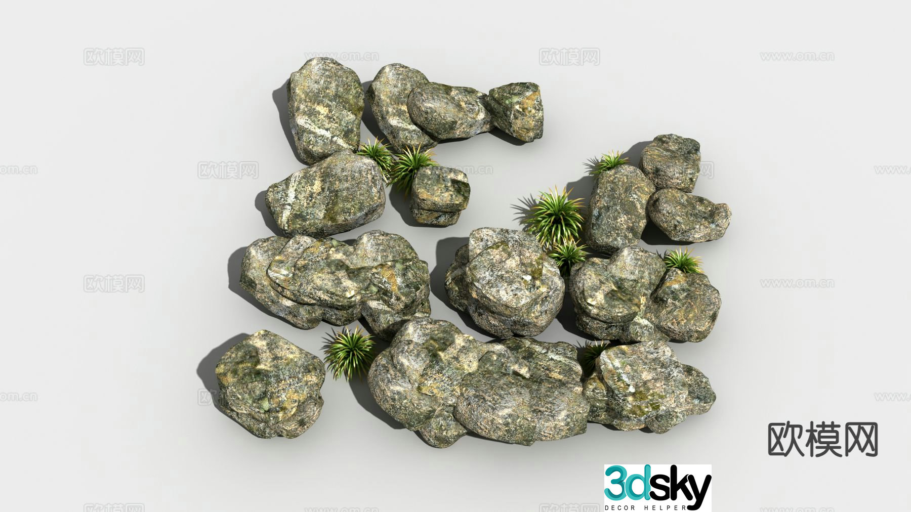 stone stones landscape stone 3d model