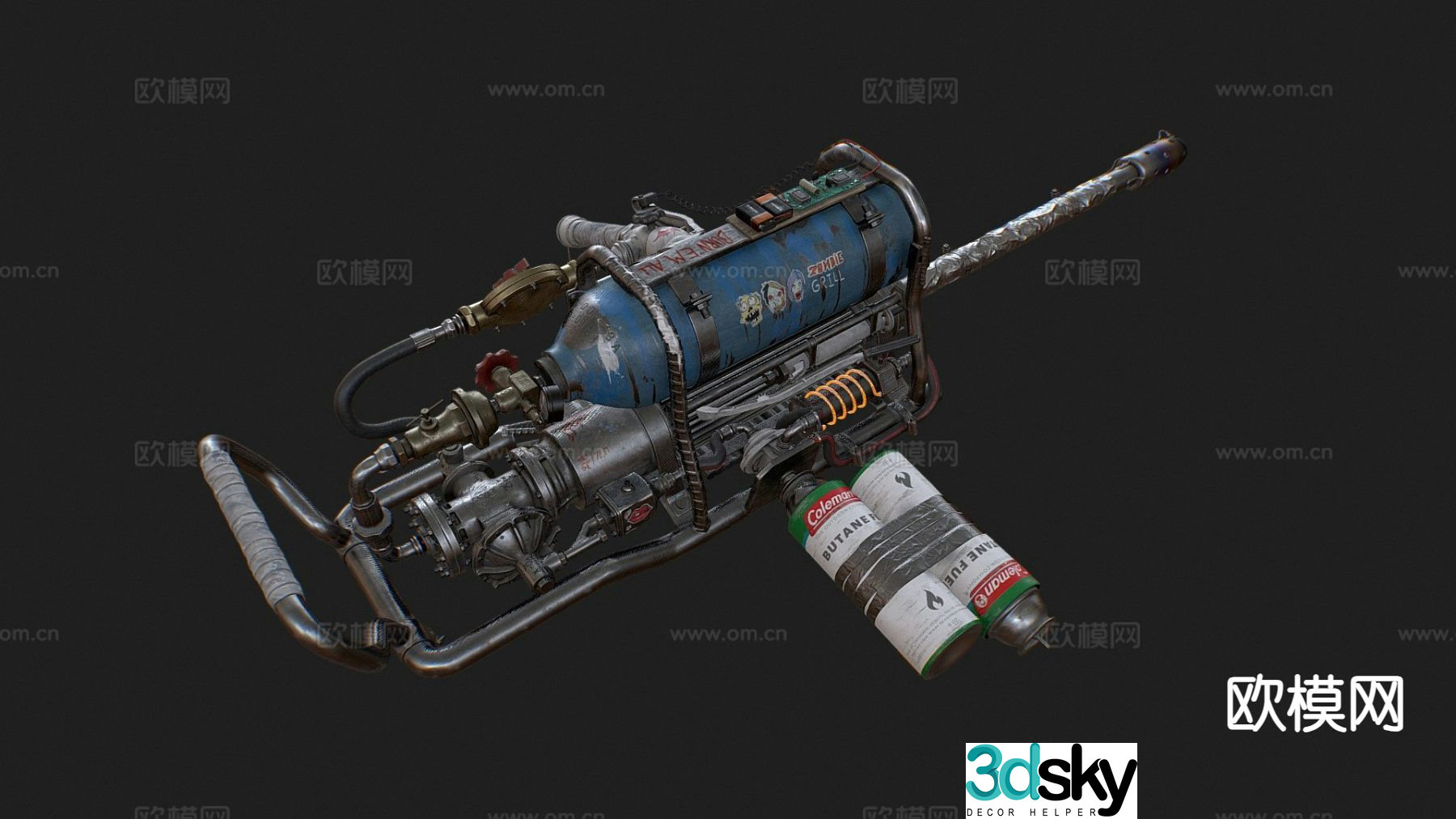 flamethrower 3d model