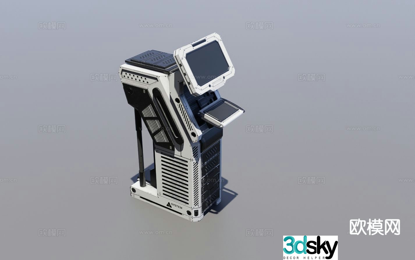 terminal sci-fi device 3d model