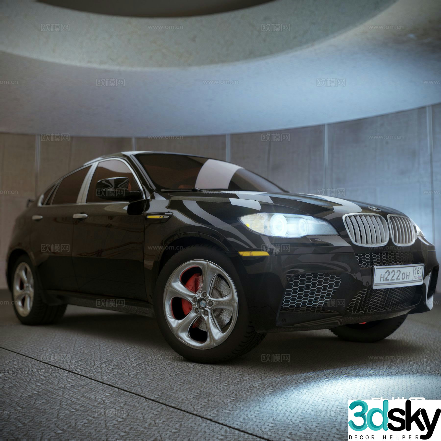car sedan private car 3d model