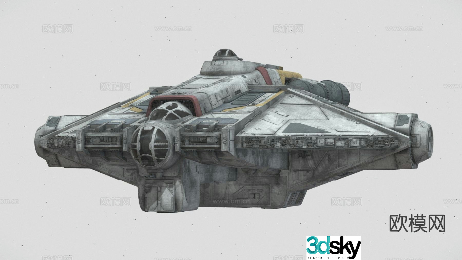 spaceship space battleship 3d model