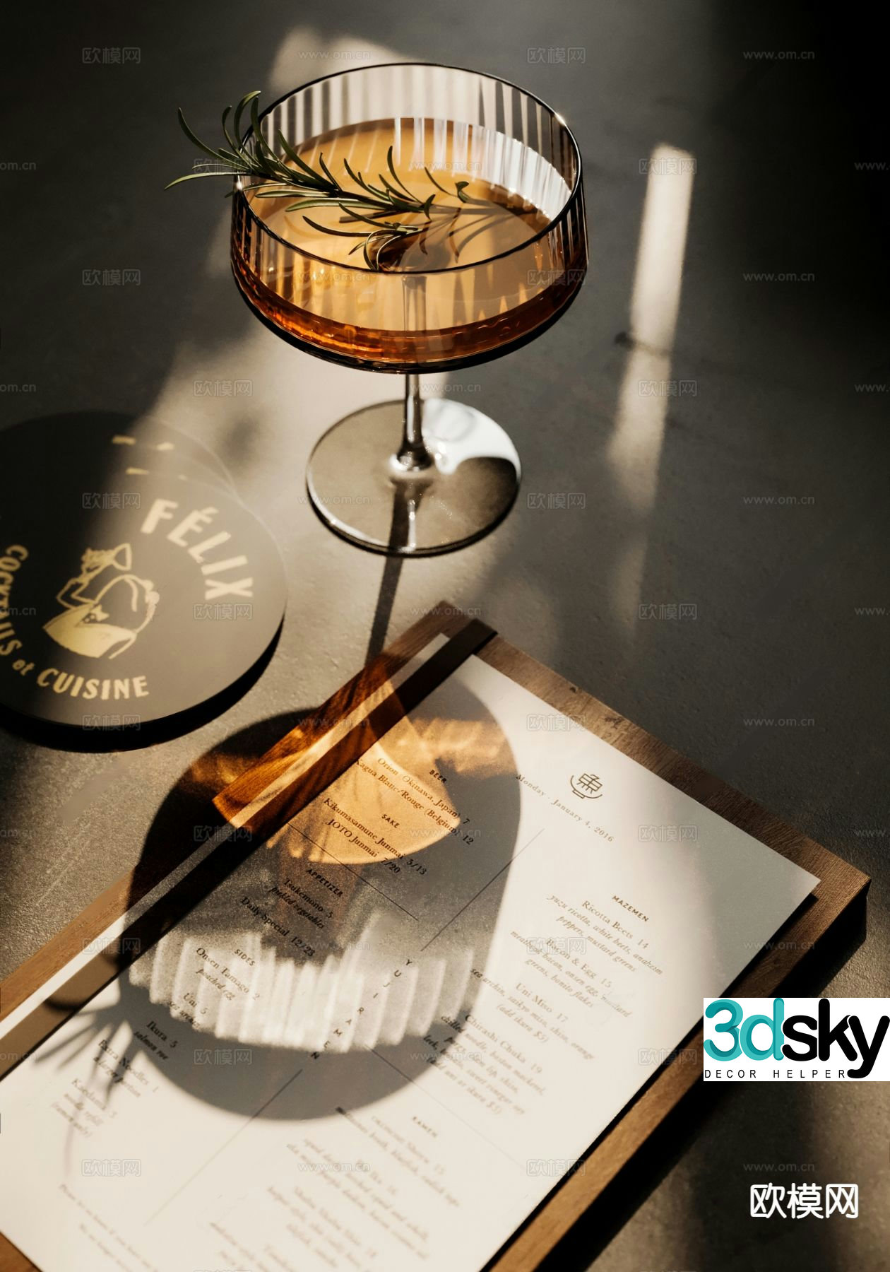 wine wine glass champagne 3d model
