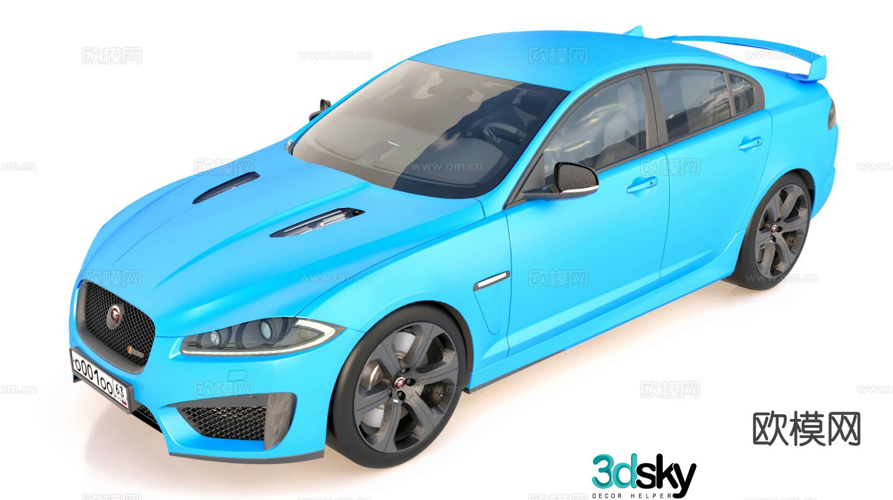 Jaguar car 3d model