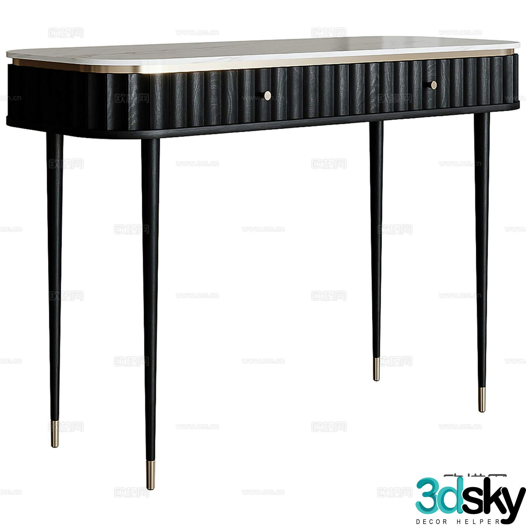 Simple dressing table dressing table 3d model