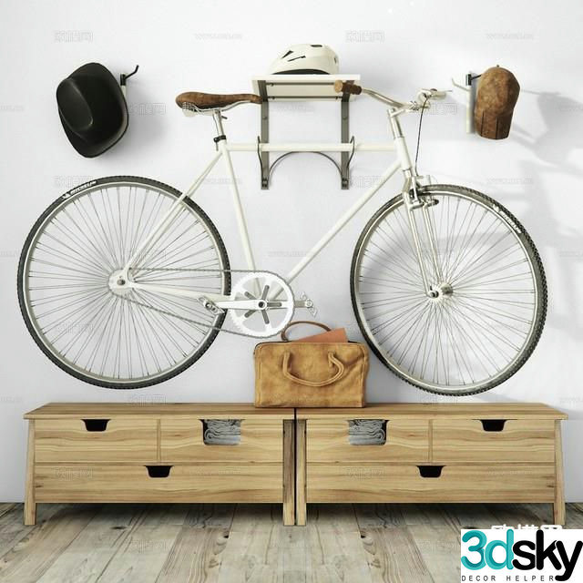 bicycle bicycle helmet 3d model