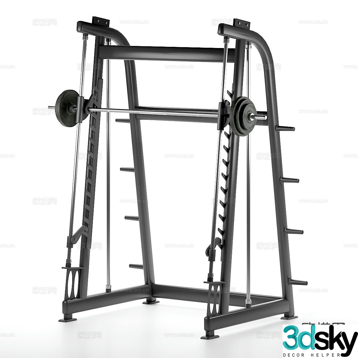 Fitness equipment sports equipment 3d model