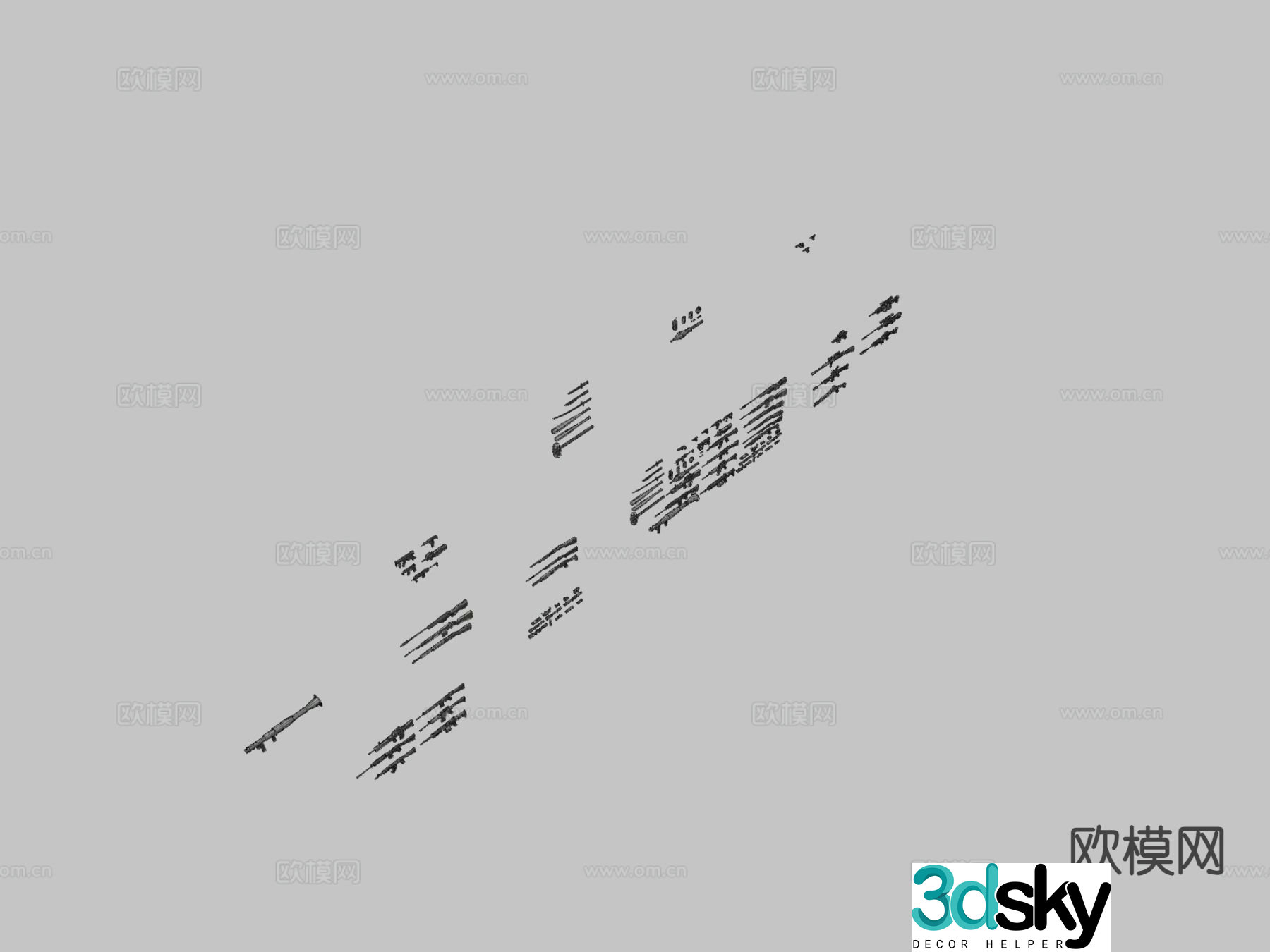 gun gun 3d model