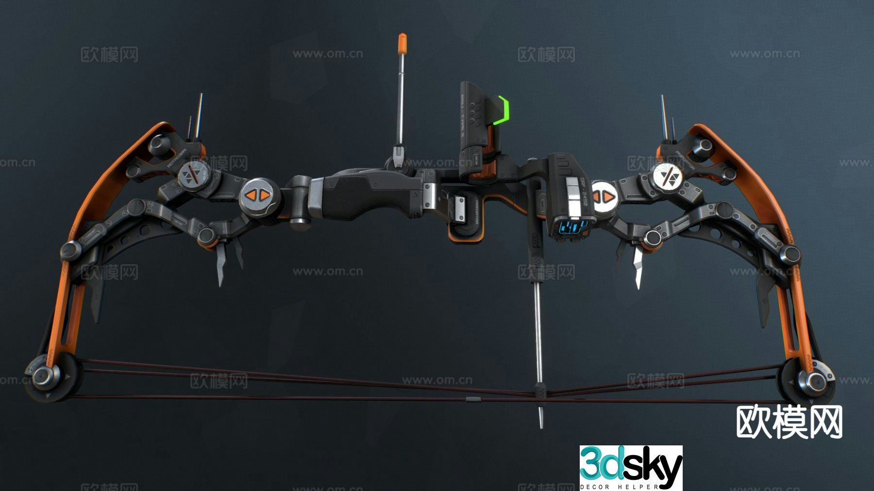 compound bow 3d model