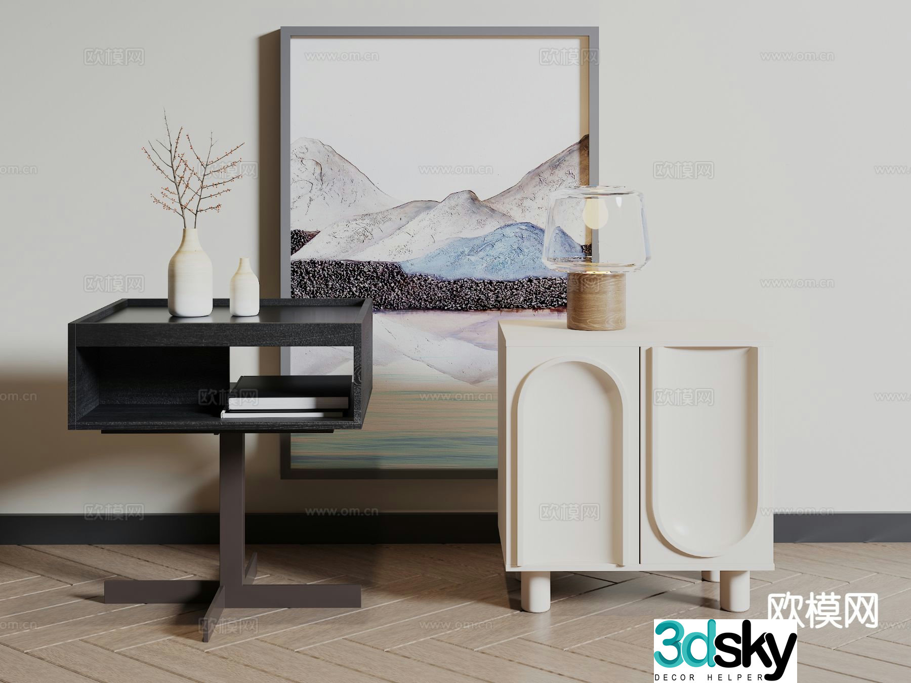 bedside table 3d model