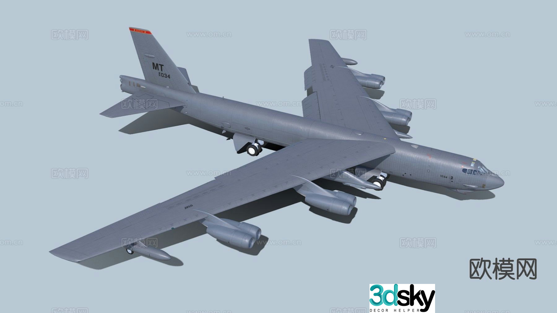 Military aircraft boeing fighter 3d model