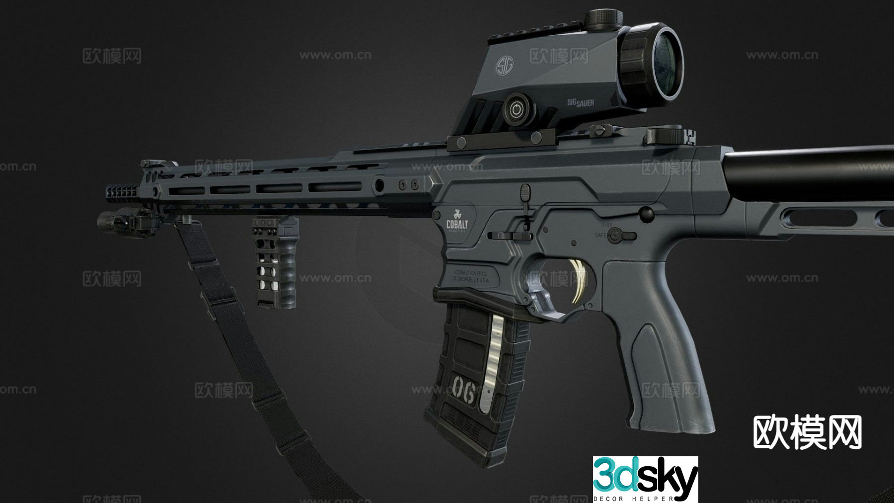 sniper rifle 3d model