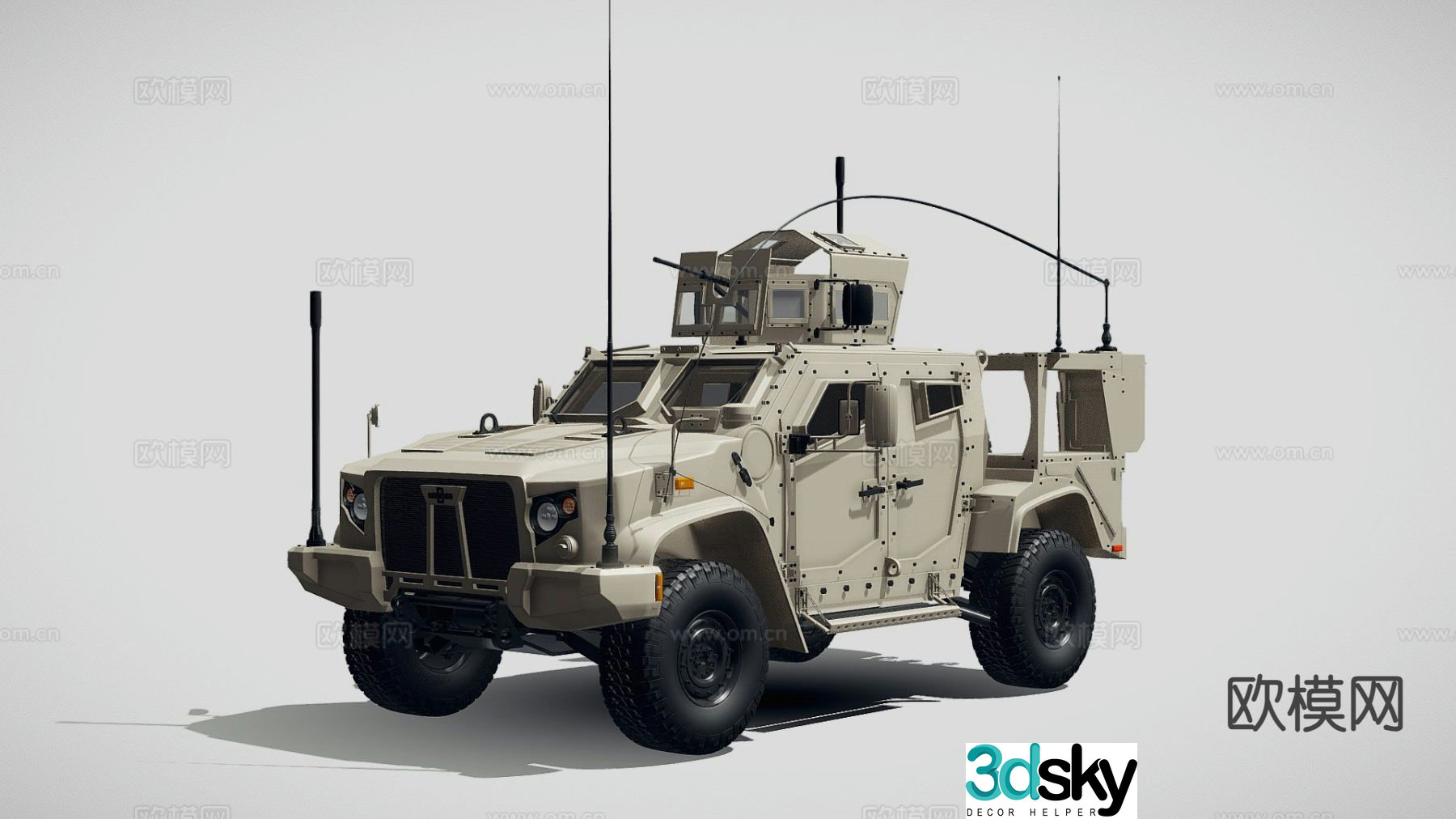 military vehicle off road vehicle 3d model