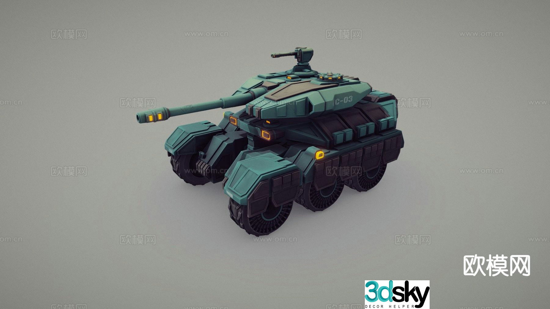 light tank infantry tank 3d model