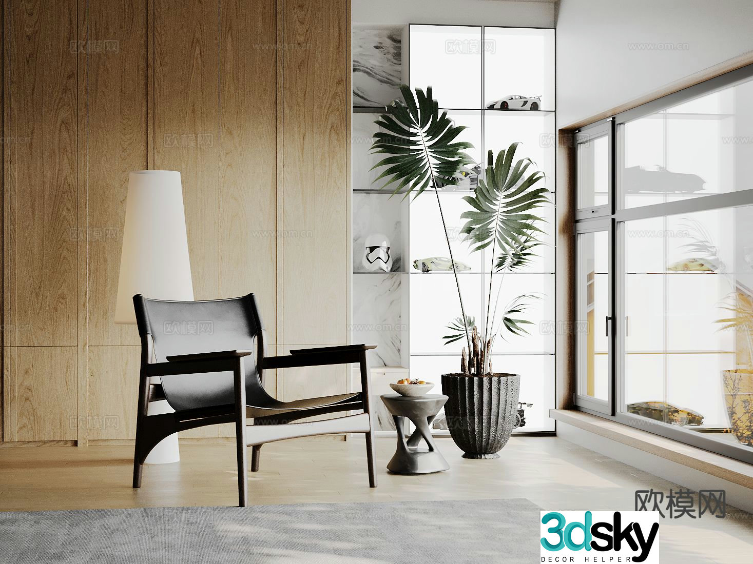 Modern lounge chair 3d model