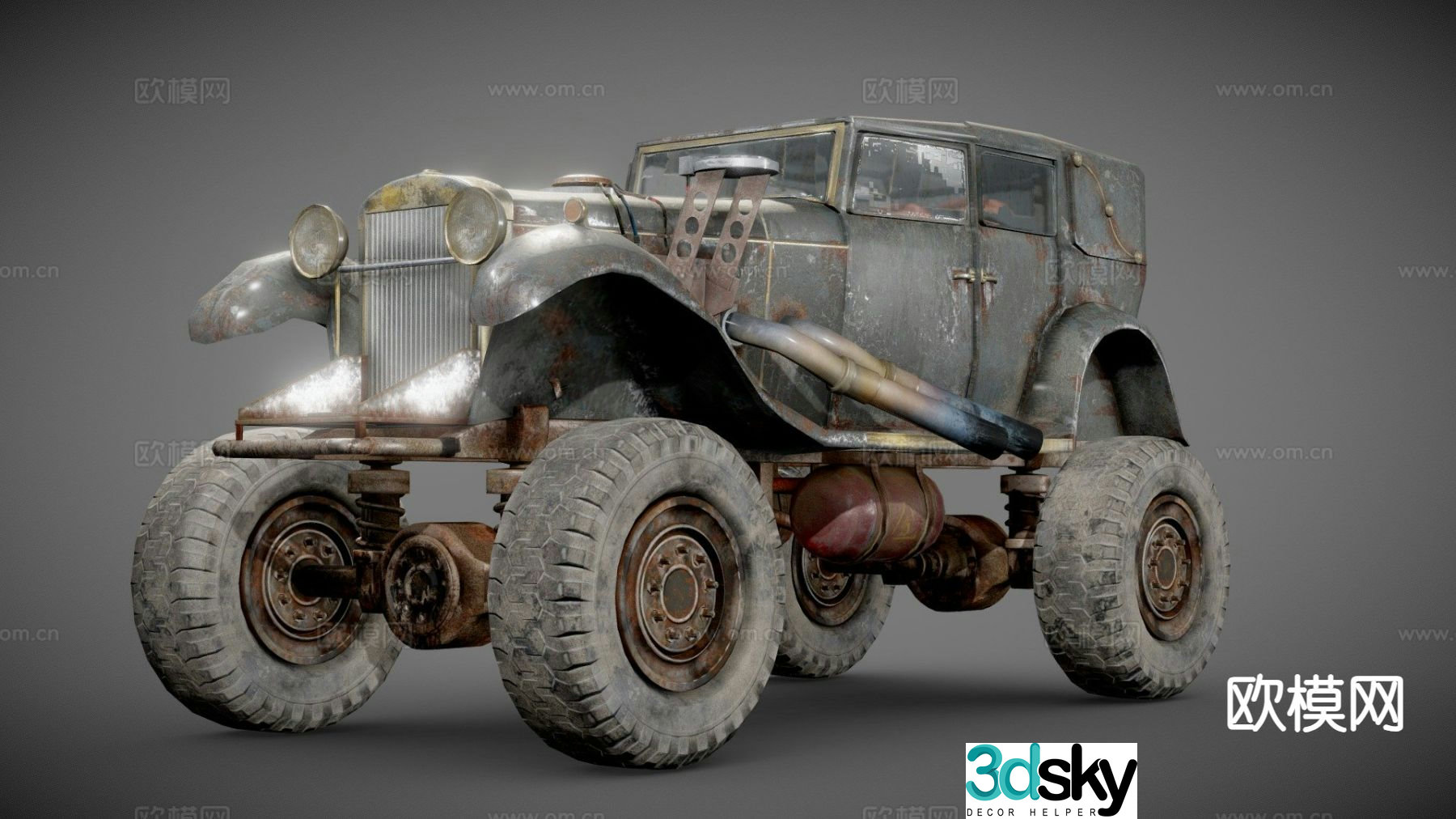 doomsday truck monster truck 3d model