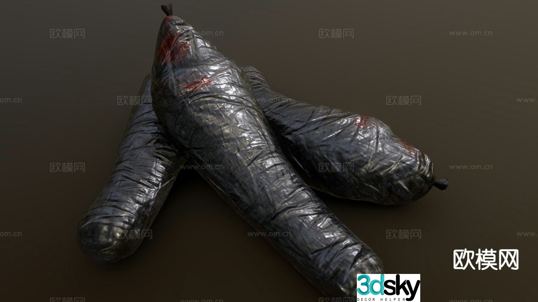 Medical equipment body bag 3d model