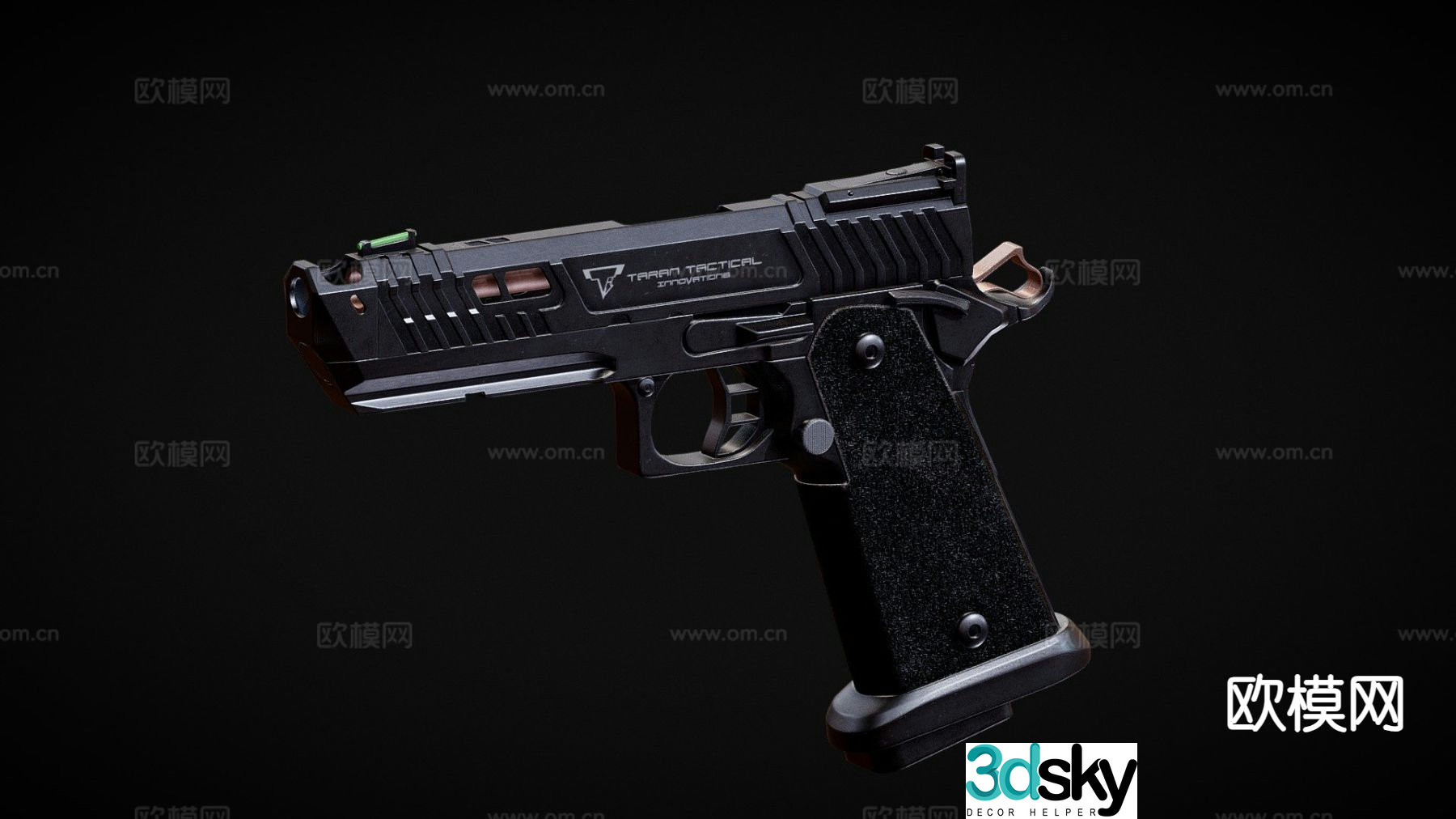 Military pistol viper pistol 3d model