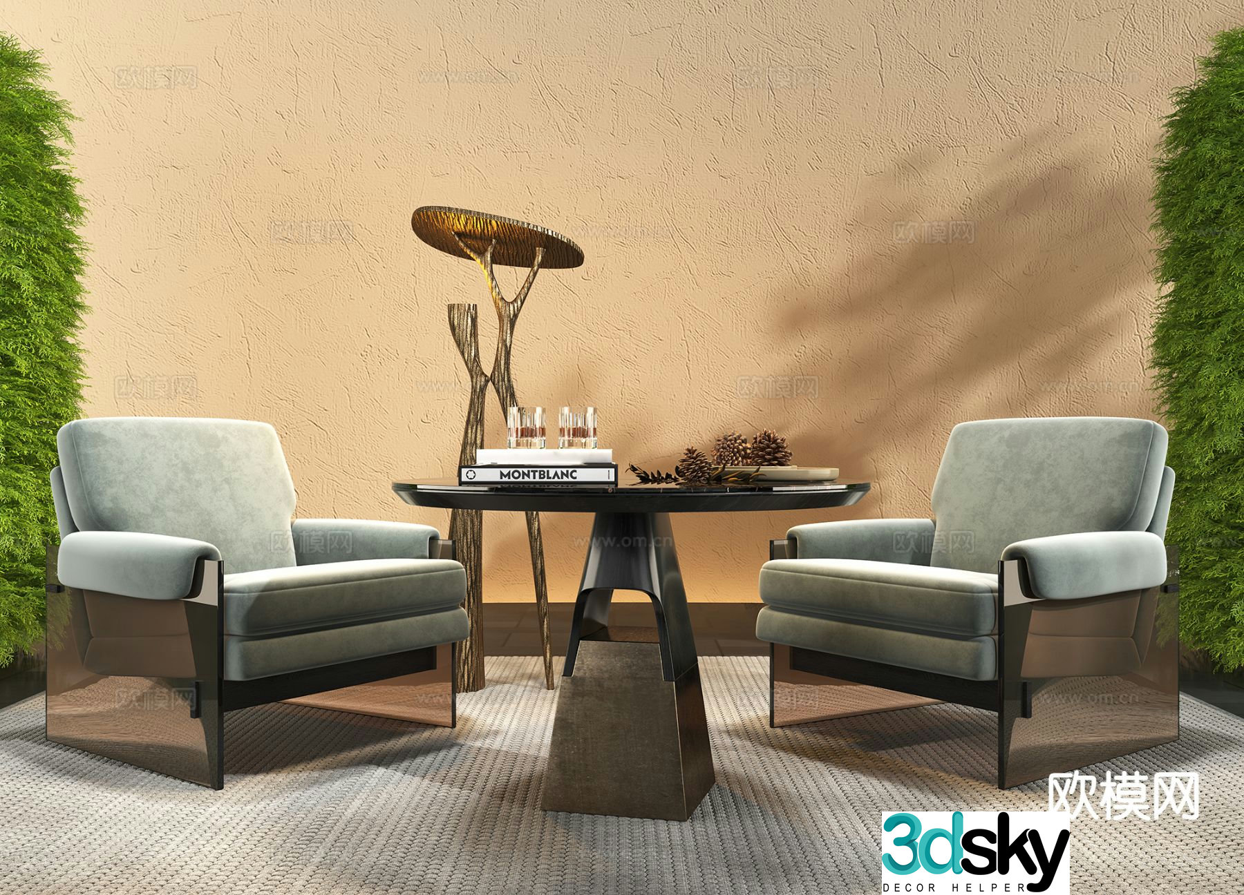 Sofa chair leisure chair 3d model