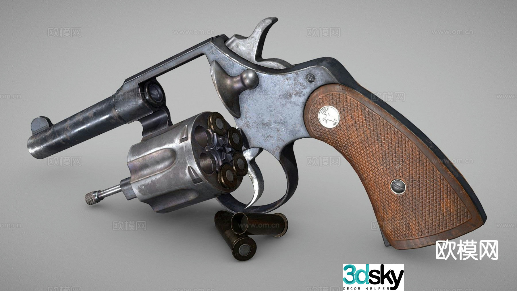 Colt pistol police pistol 3d model