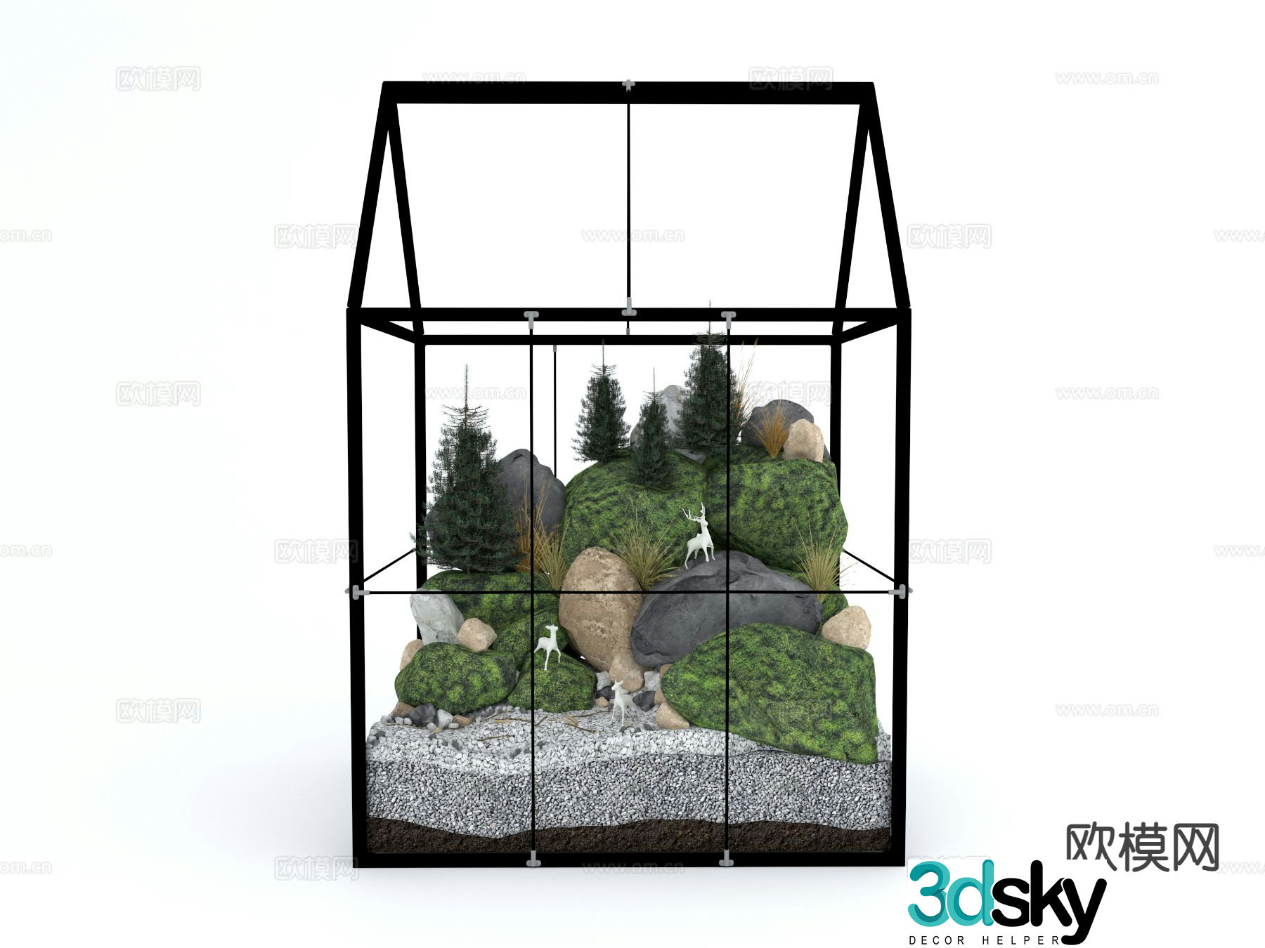 Plant greenhouse plant landscape 3d model