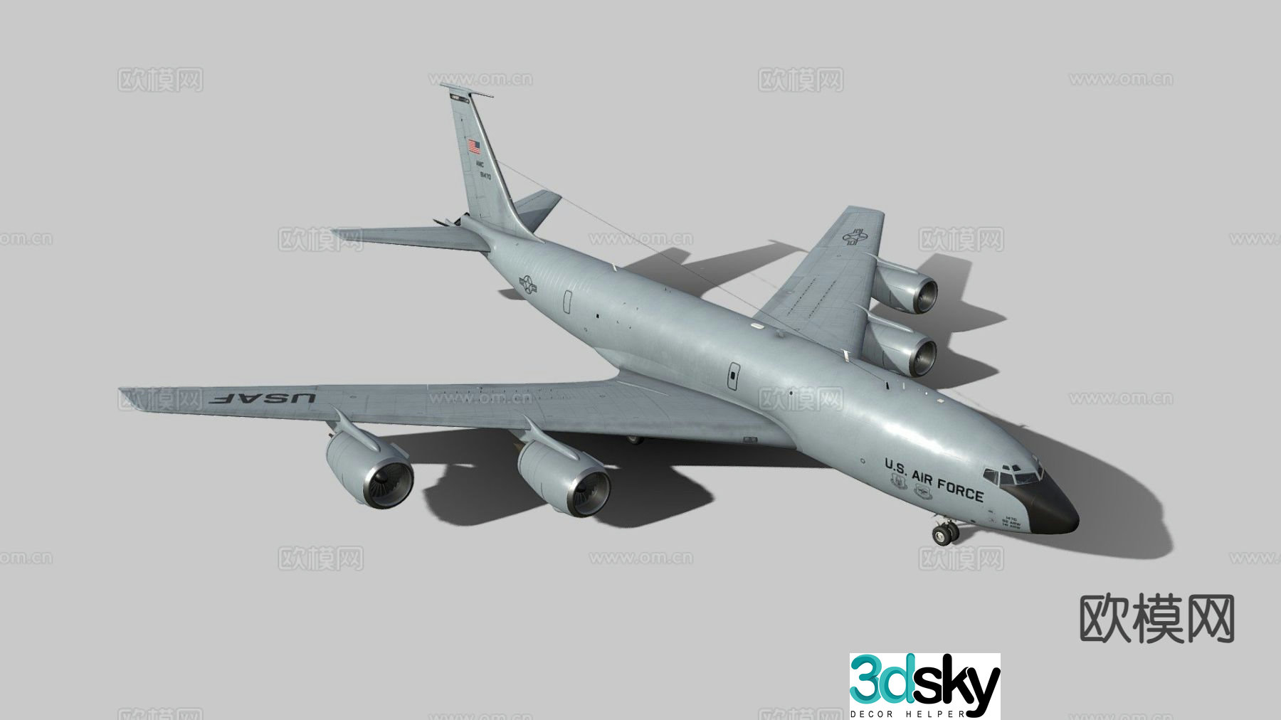 Aircraft passenger plane 3d model