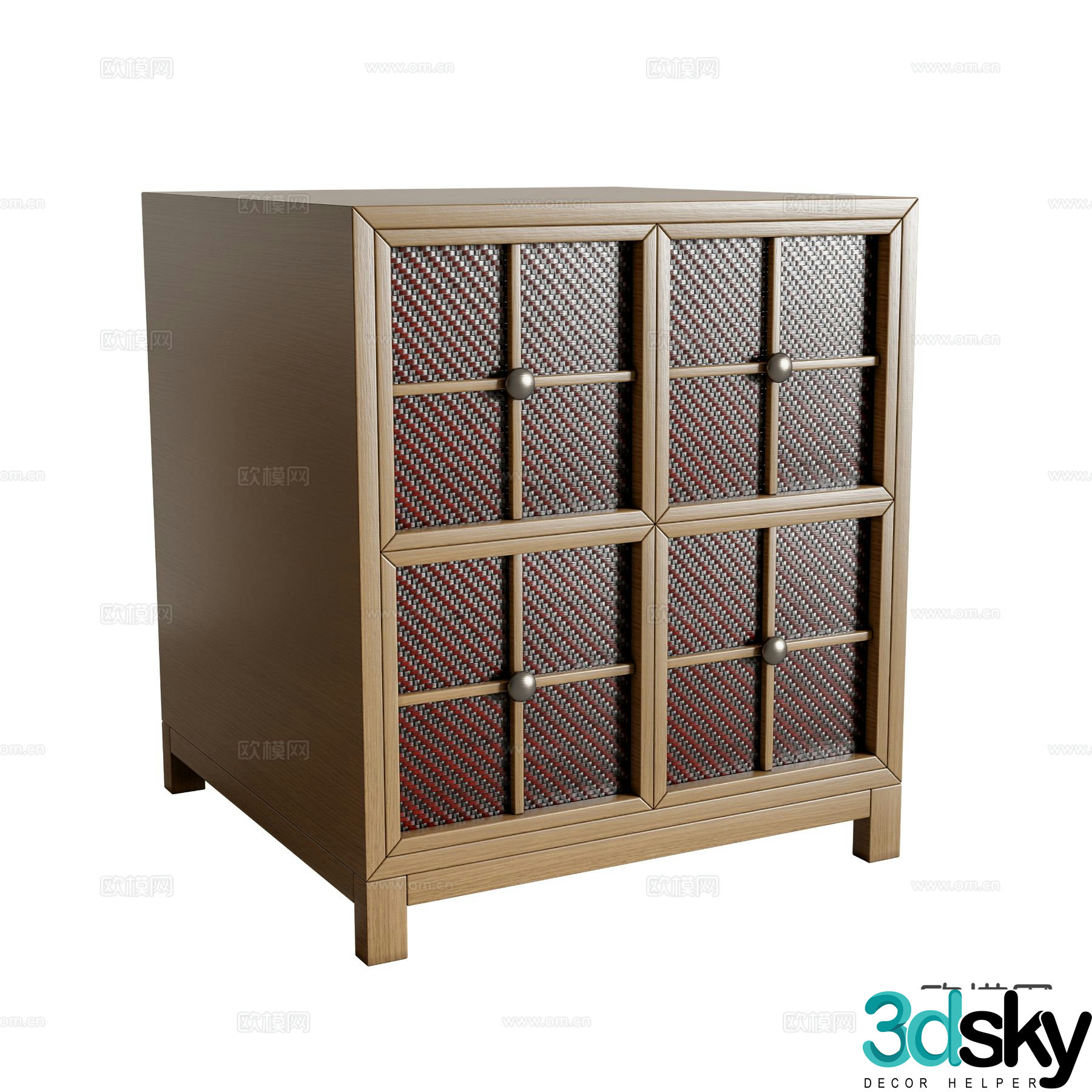 wabi-sabi bedside table 3d model