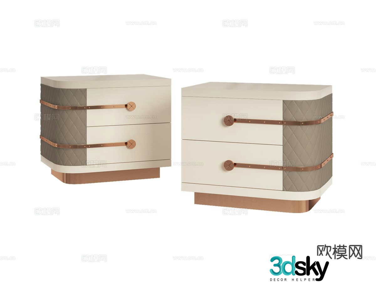 A&X bedside table 3d model