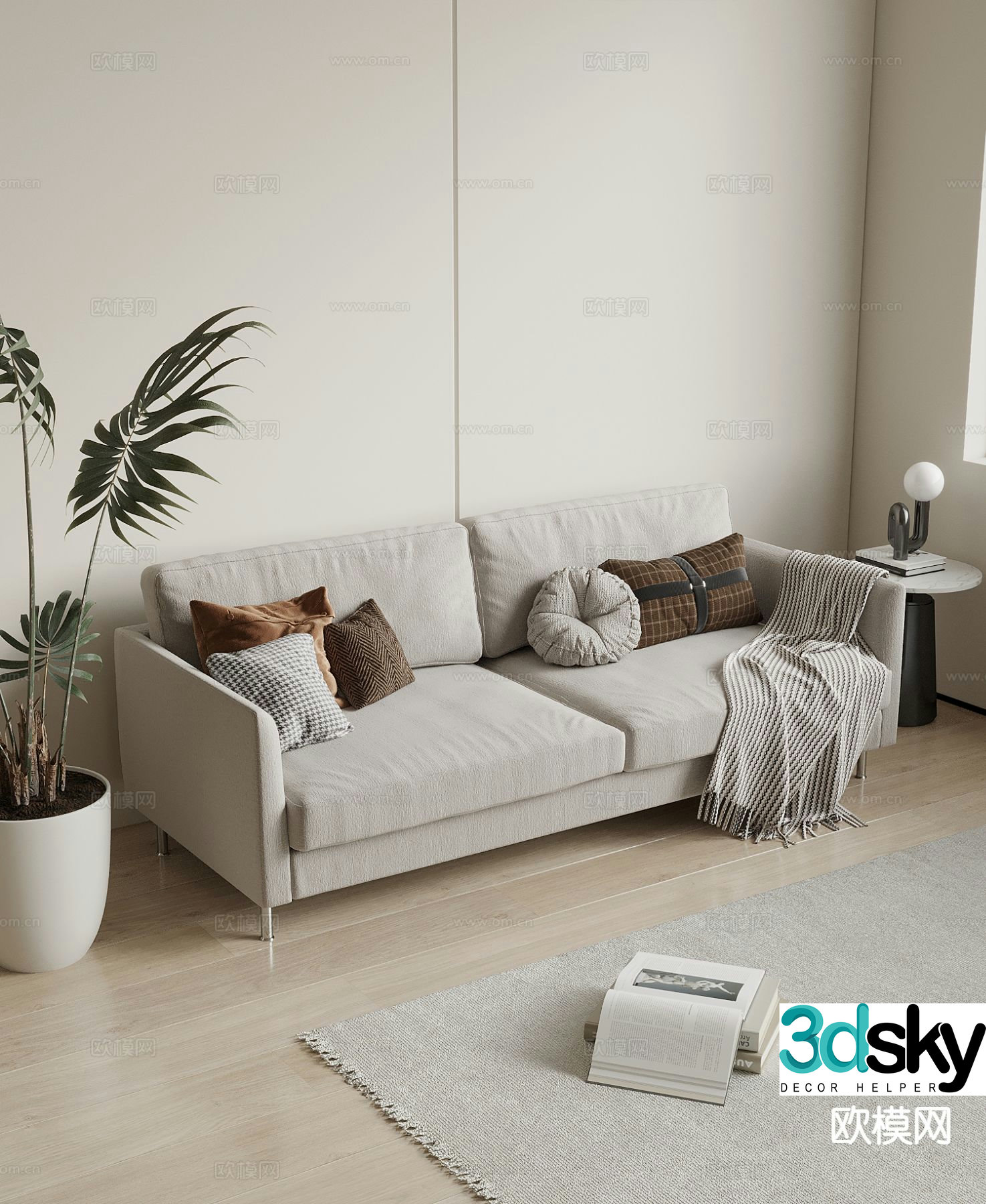 Modern love sofa 3d model