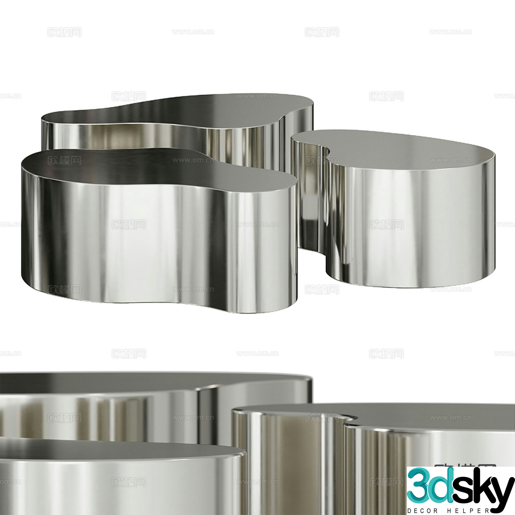 Karl Springer mother-in-law coffee table 3d model