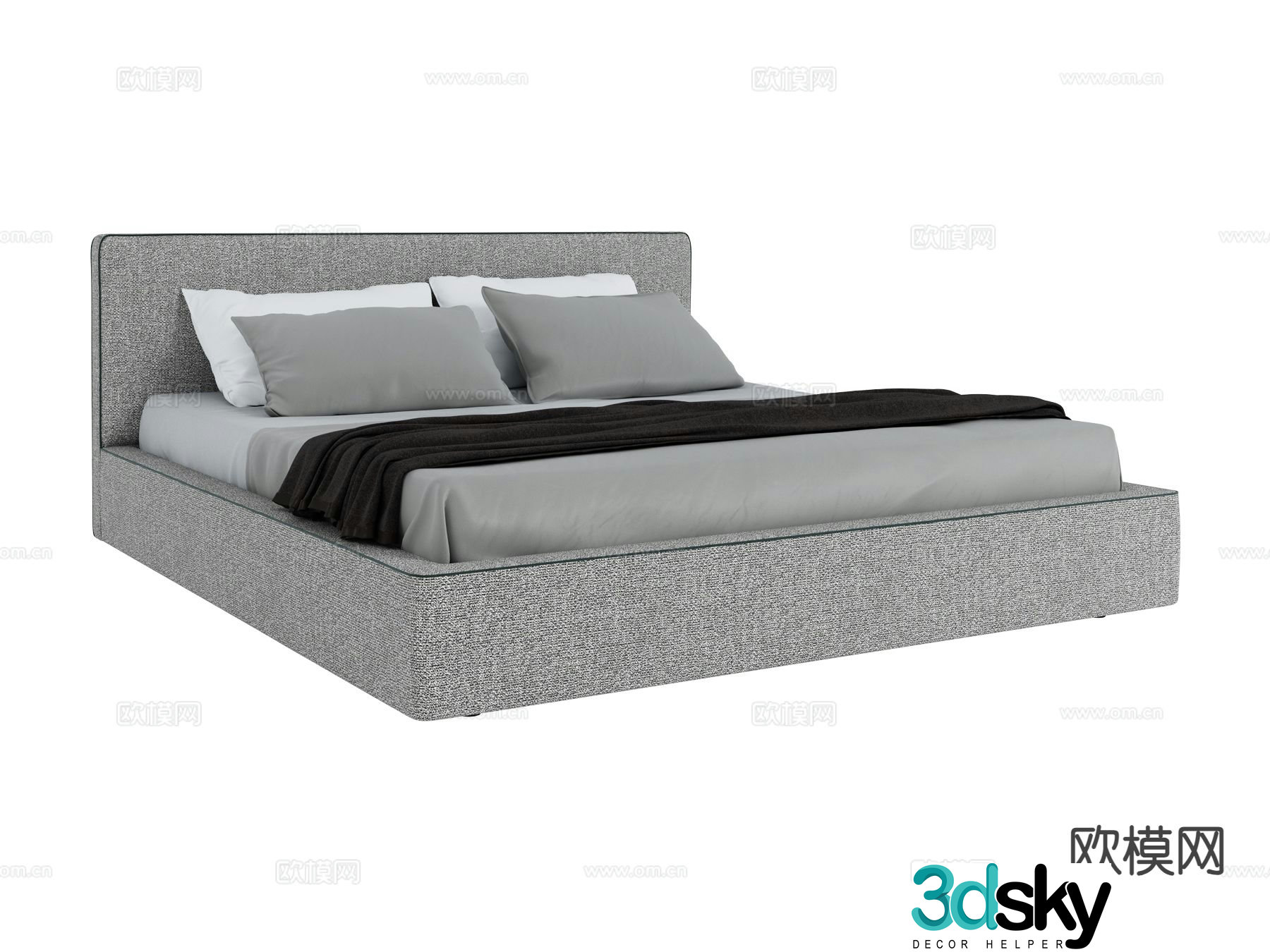 alberta LAGUNA double bed 3d model