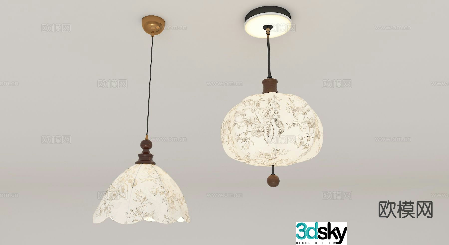 French Chandelier Retro Chandelier 3d Model