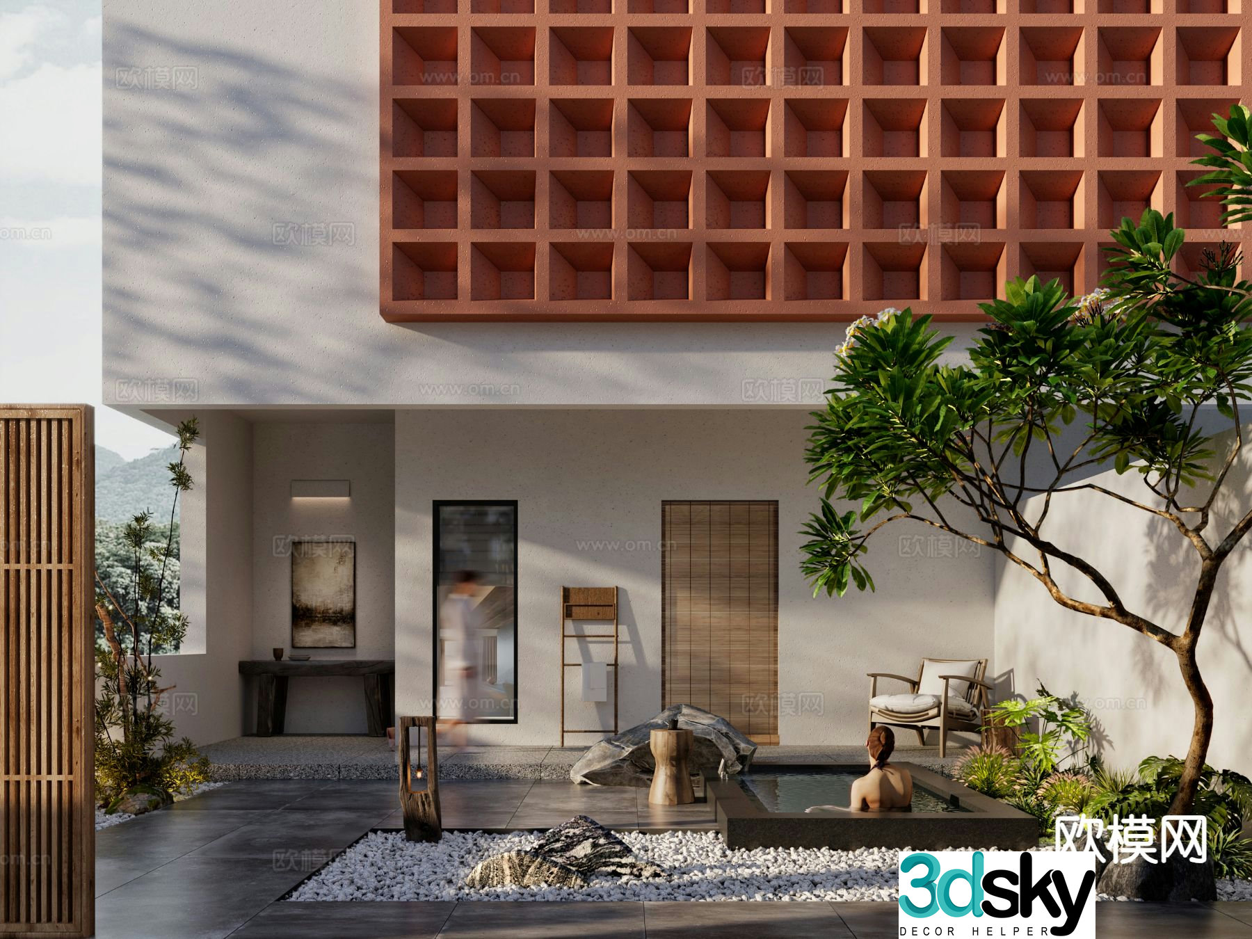 Wabijifeng B&B building 3D model