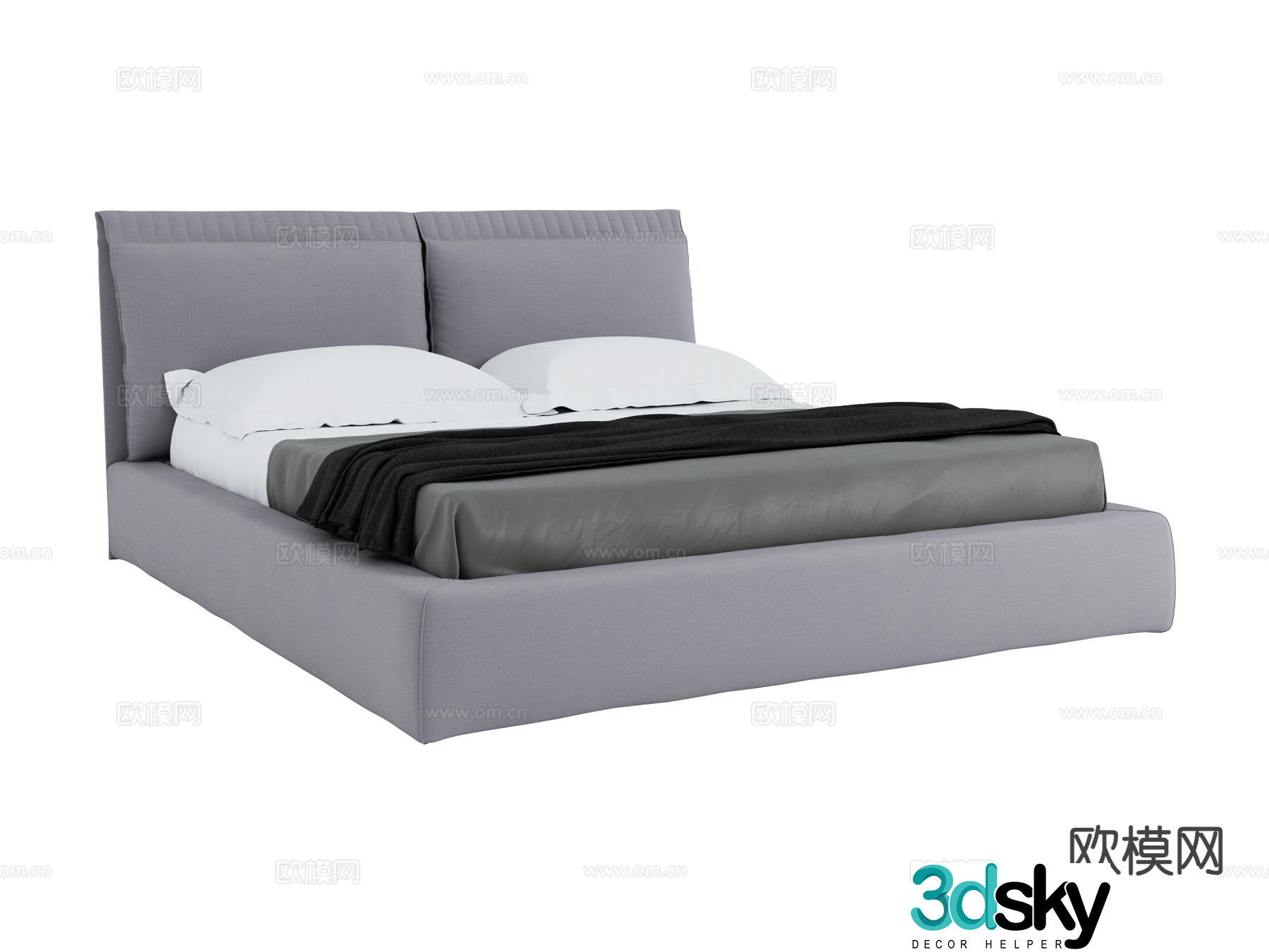 alberta GAME double bed 3d model
