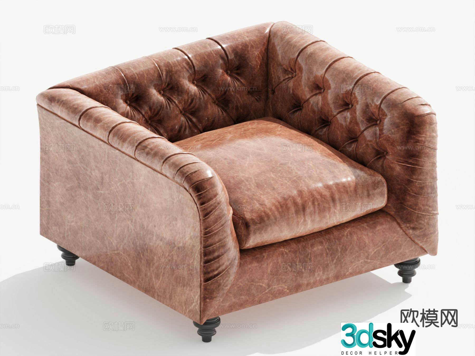 Jane opi sofa single sofa 3d model